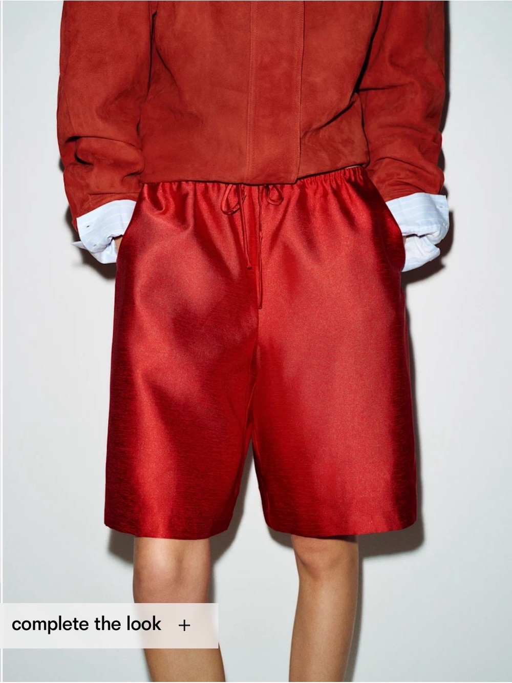 Reformation Red Sandy Shorts
